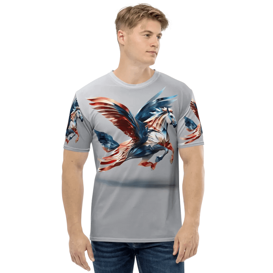 Wings horse flying T shirt product image (1)