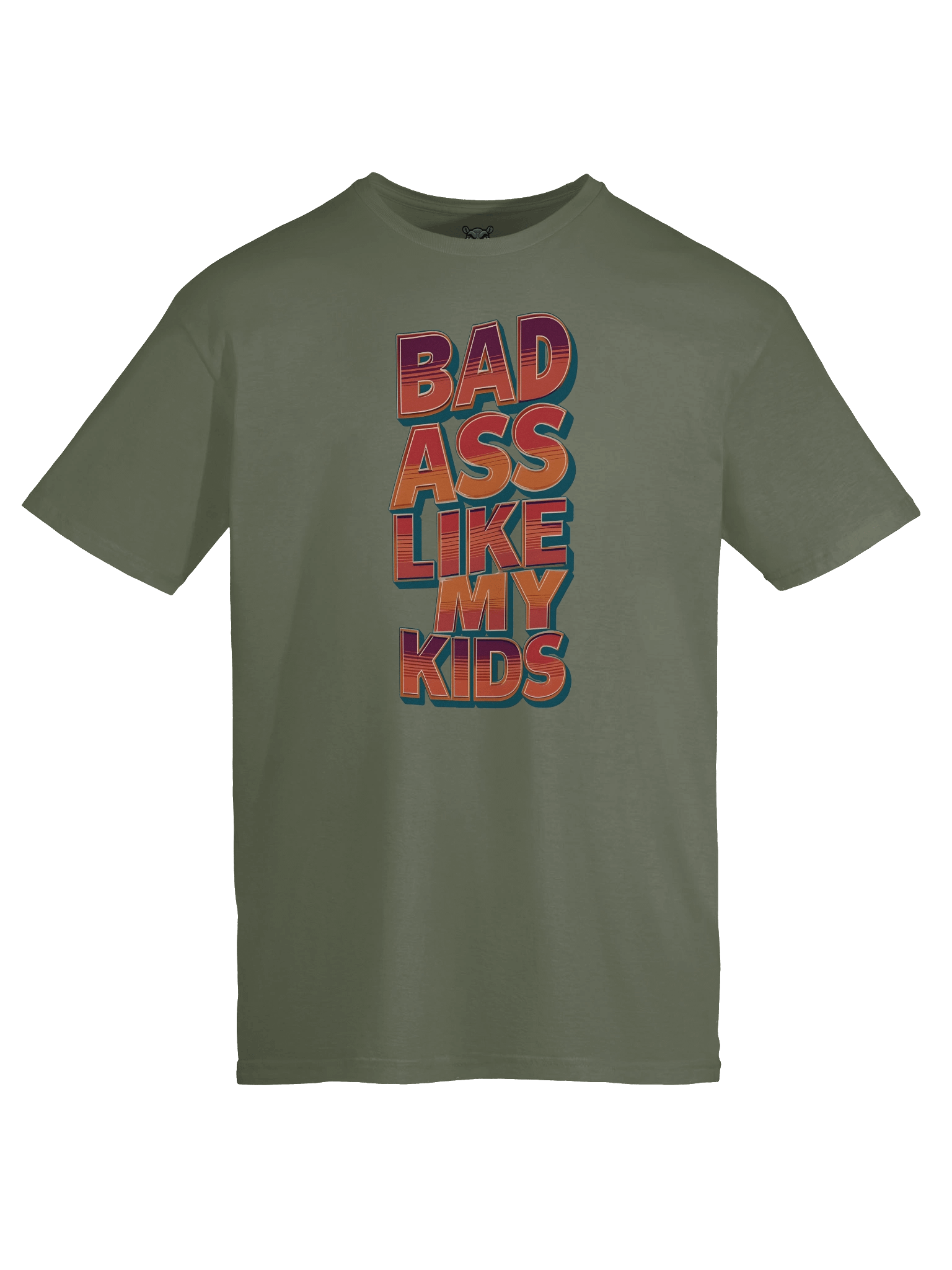 "Bad Ass Like My Kids" T-Shirt – Funny Sarcastic Parent Graphic Tee | Trendy Viral Humor Shirt product image (3)