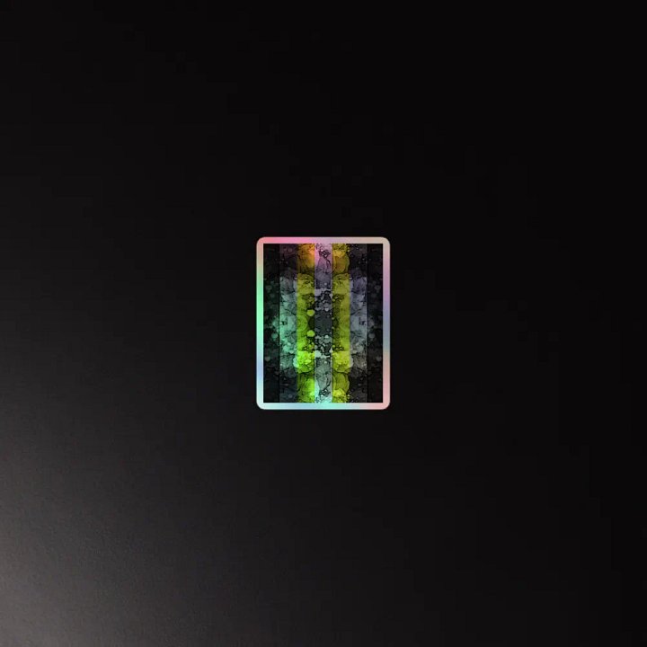 Demigender Pride Flag Sticker (Textured Variation) product image (2)