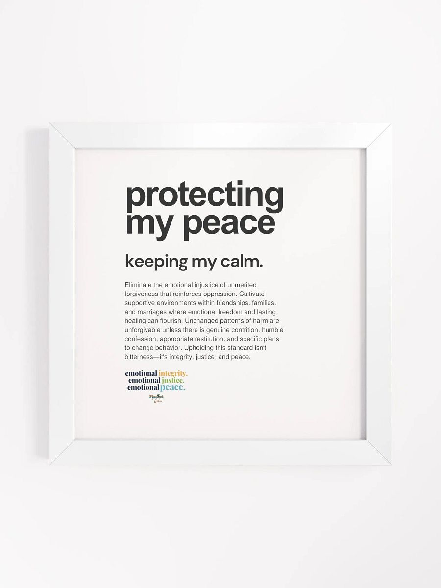 Official Planted By Calm | Calm Keepers High-Quality Framed Matte Poster (Style 2, Choose Your Color/Size) product image (2)