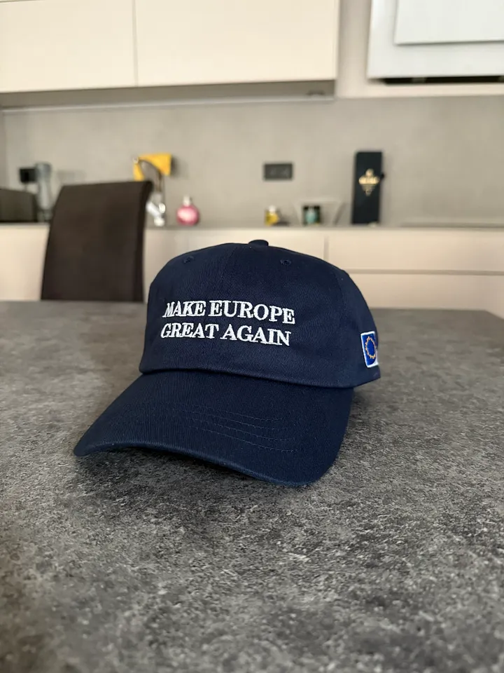 make europe great again cap/hat (MEGA eu/acc official) blue - 100% cotton product image (2)