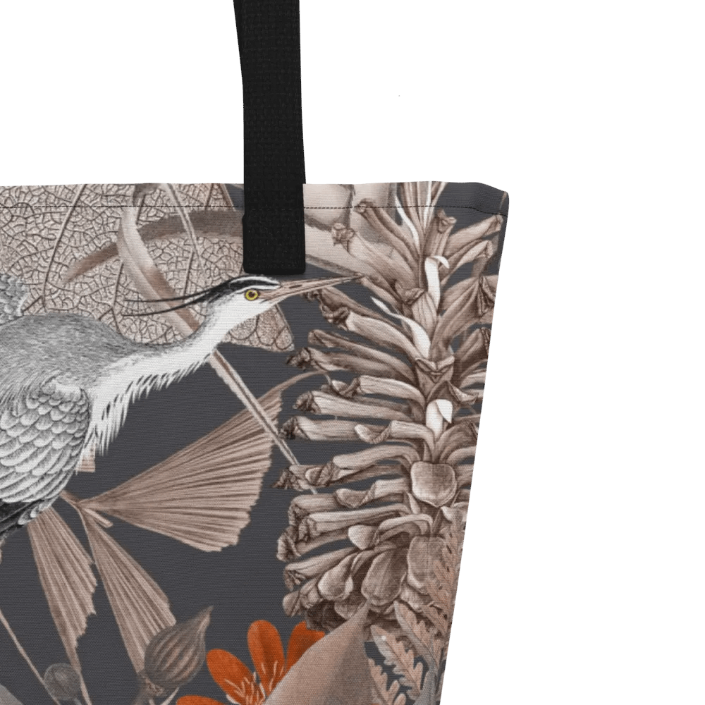 Grey Ecotone Large Tote Bag with Pocket product image (3)