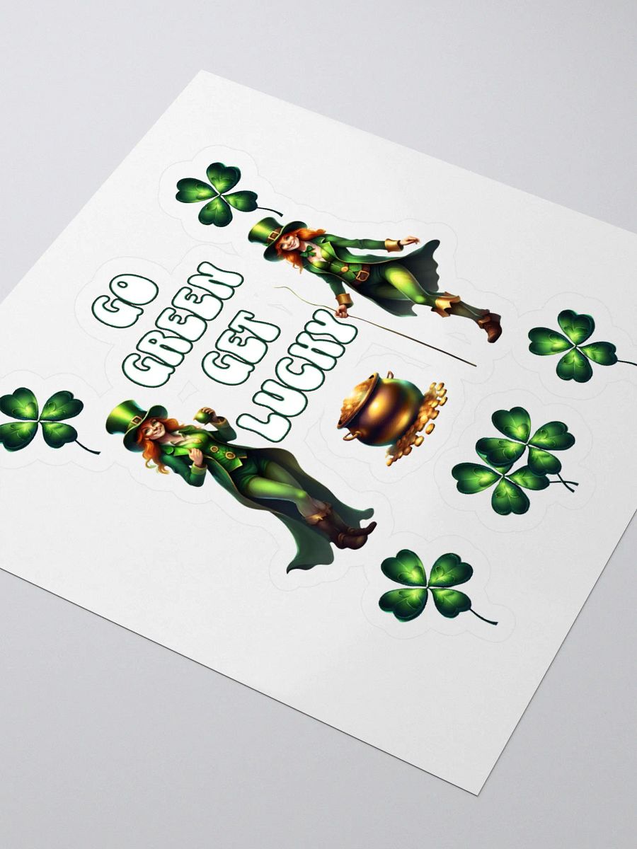 Go Green Get Lucky - St. Patrick's Day Sticker product image (3)