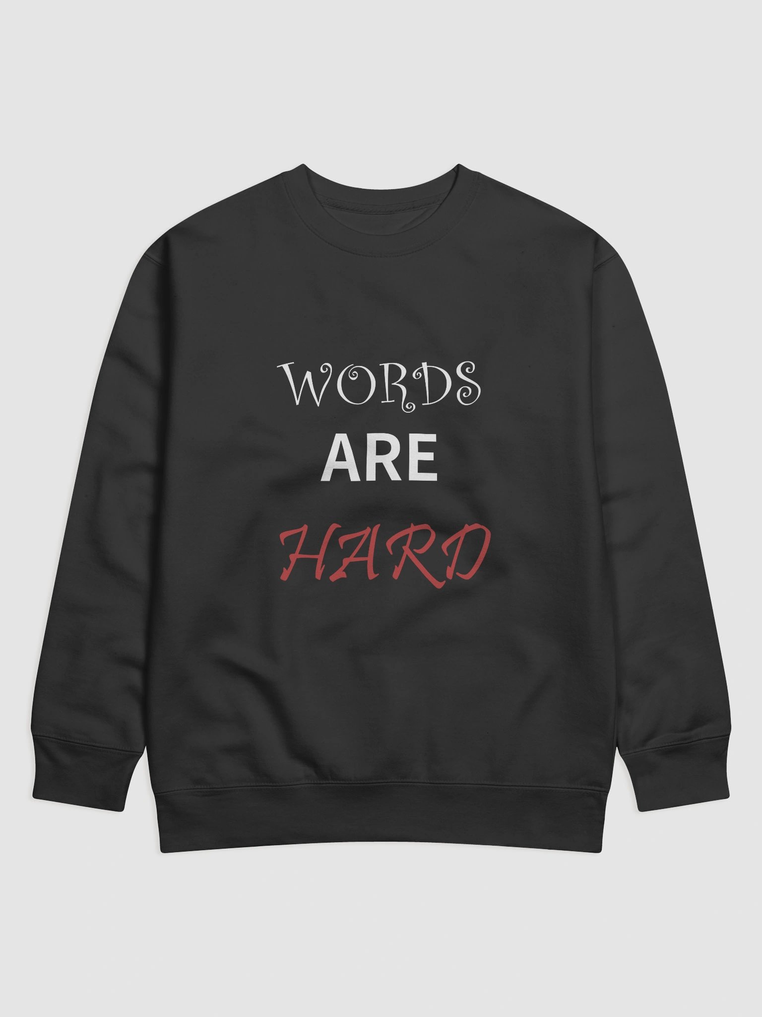 Words Are Hard Hoodie product image (1)
