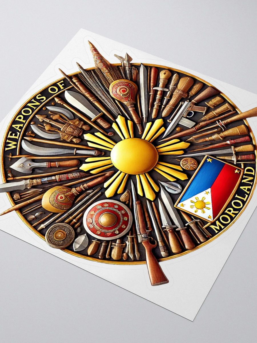 Weapons of the Philippines, Moroland Swords Circular Decal Sticker Label for Car Decals and more product image (8)