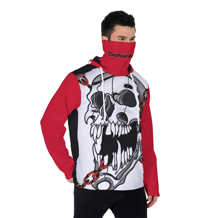 All-Over Print Men's Heavy Fleece Hoodie With Mask product image (2)