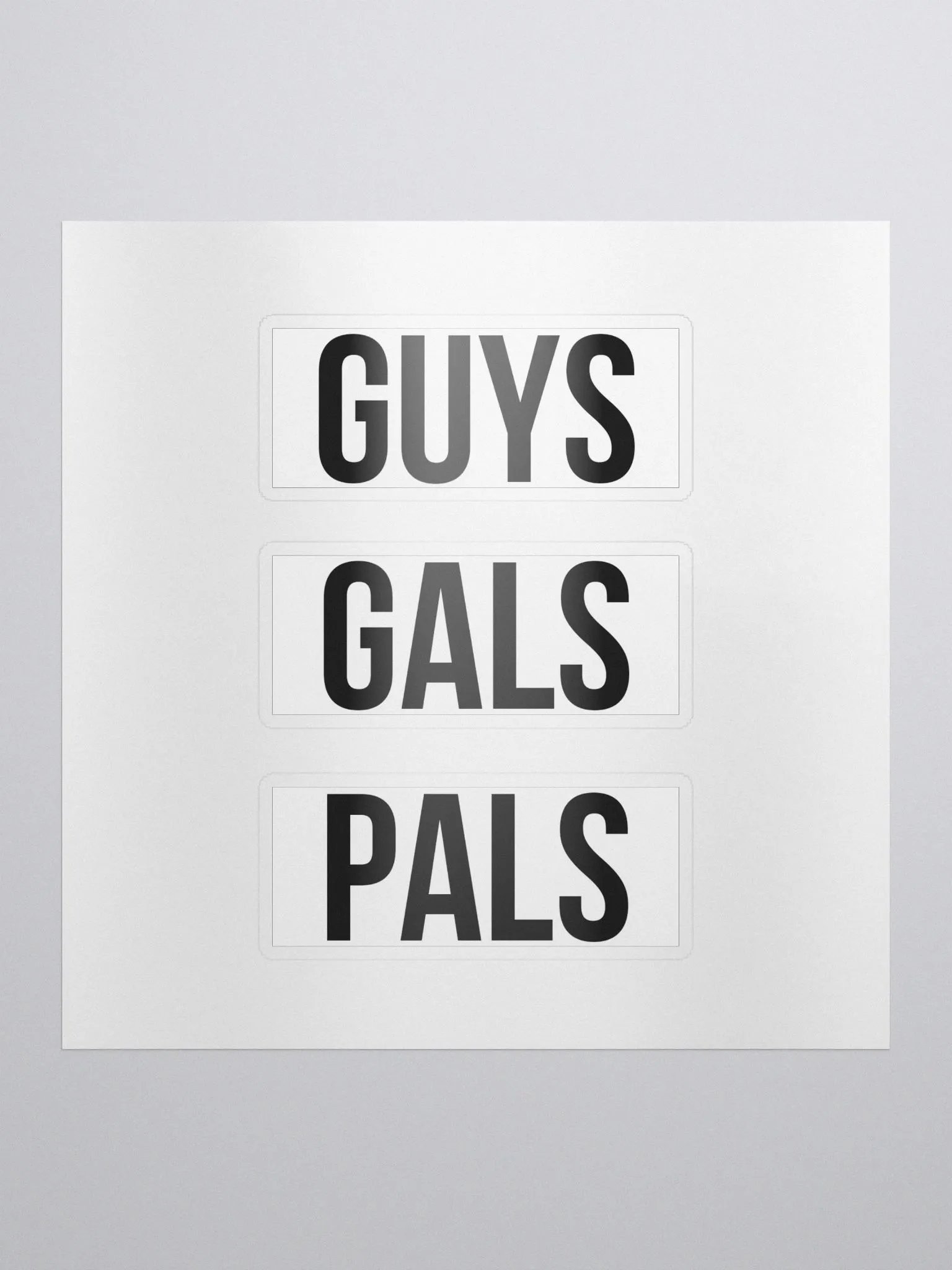 Guys Gals Pals Stickers product image (1)