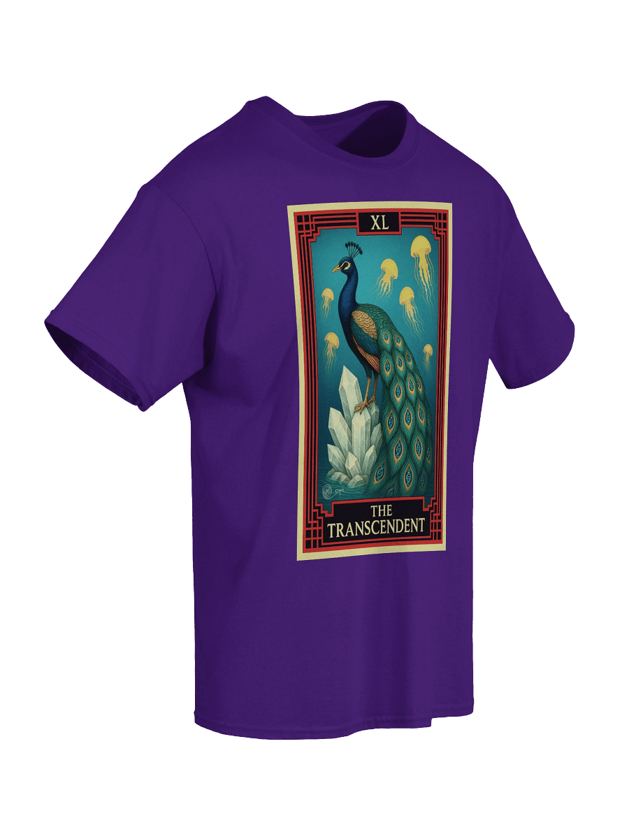The Transcendent Peacock Tarot Card Tee product image (4)