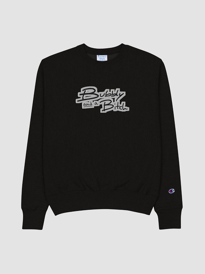 Bubbly and a B (bubble design) embroidered Champion Crewneck Sweatshirt product image (2)