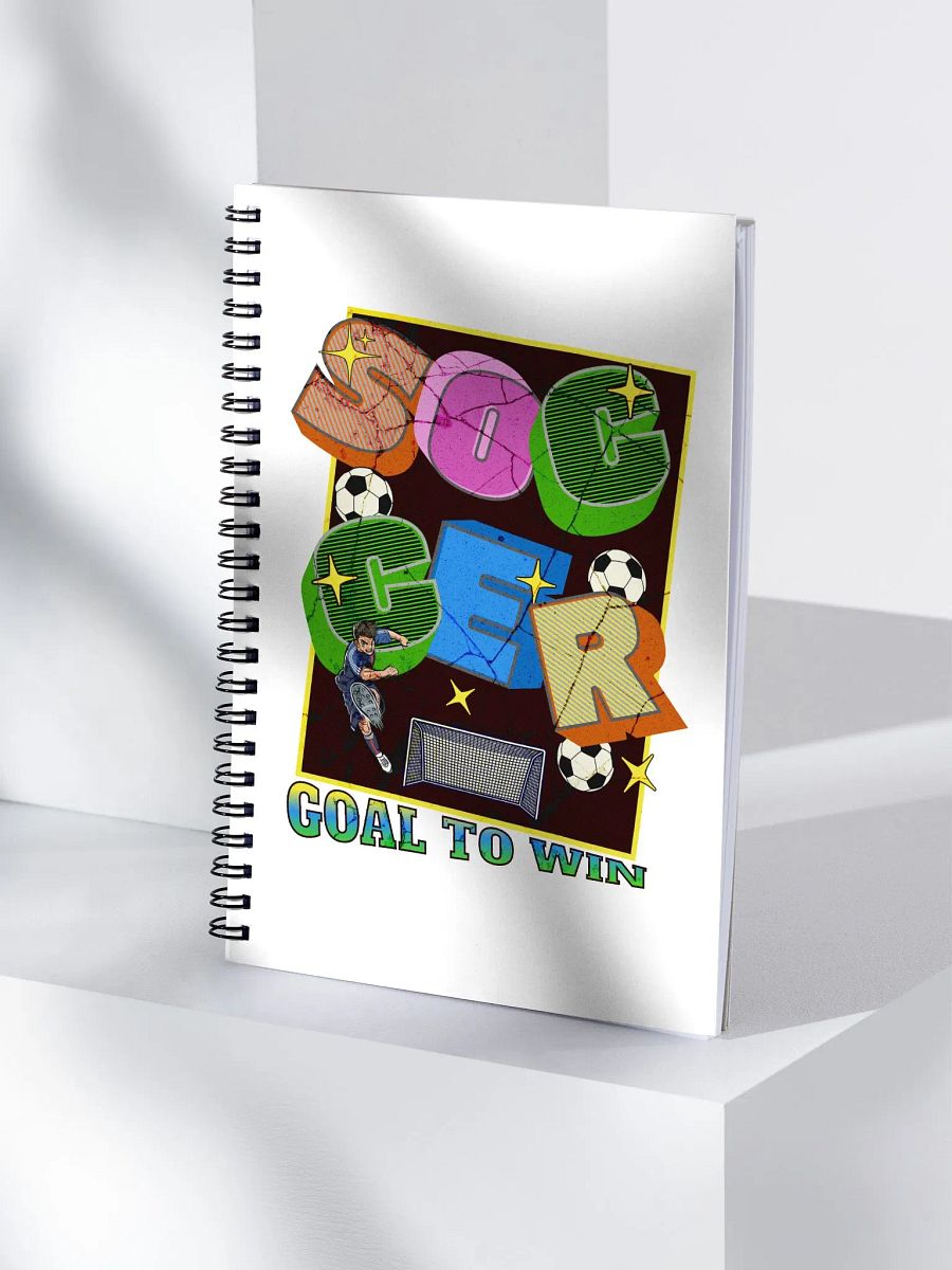 Goal To Win Soccer Spiral Notebook product image (3)