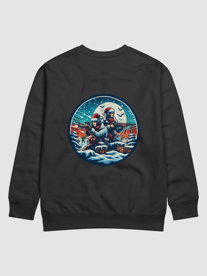 Long Sleeve Shirt Featuring Holiday FPS Action – Winter Battlefield Vibes product image (34)