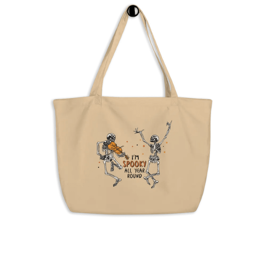 Spooky Skeletons Dance Organic Tote product image (4)