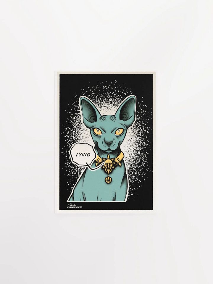 "Lying Cat" Matte Poster product image (3)