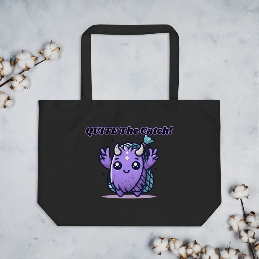 'QUITE The Catch!' Mawnster Tote Bag product image (3)