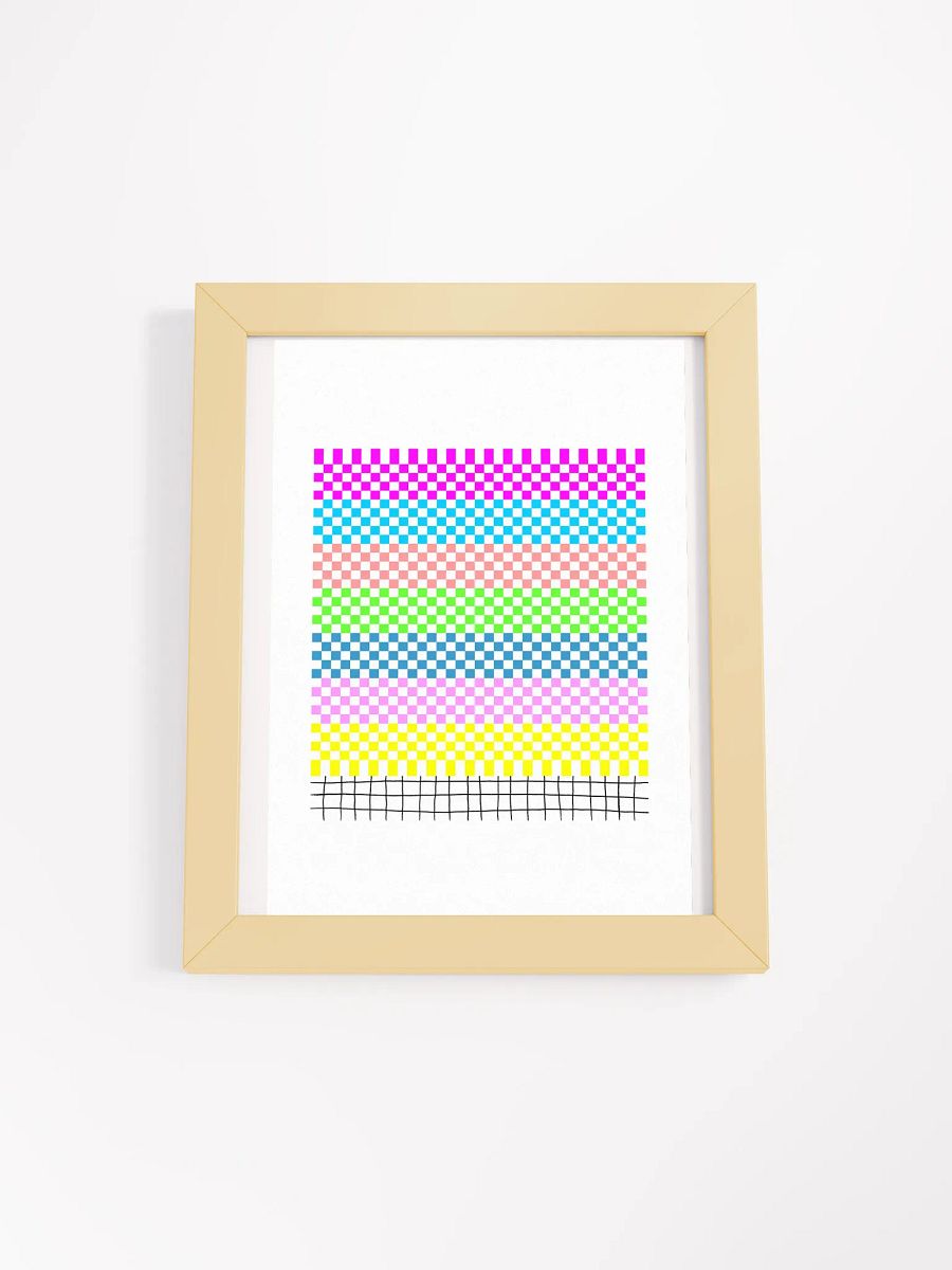 Vibrant Checkered Mesh Framed Poster product image (4)