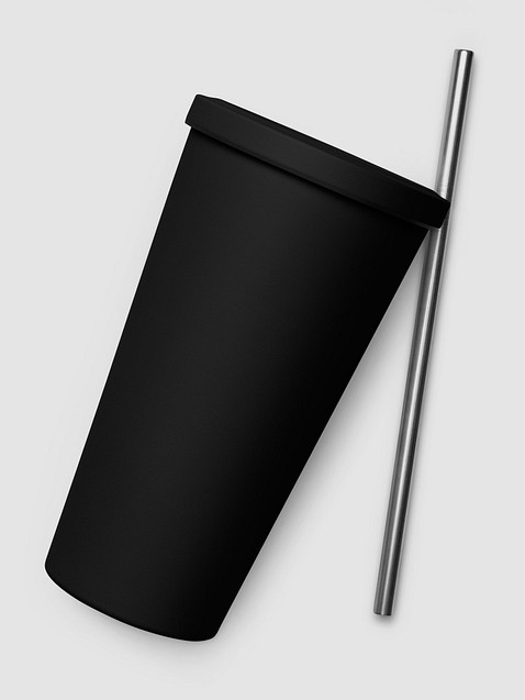 Photo showing Insulated Tumbler with a Straw