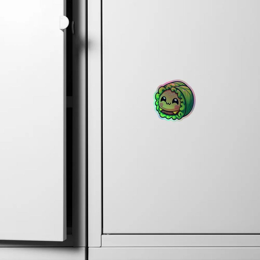 Lettuce Burger Cutie Holographic Sticker Sheet product image (6)