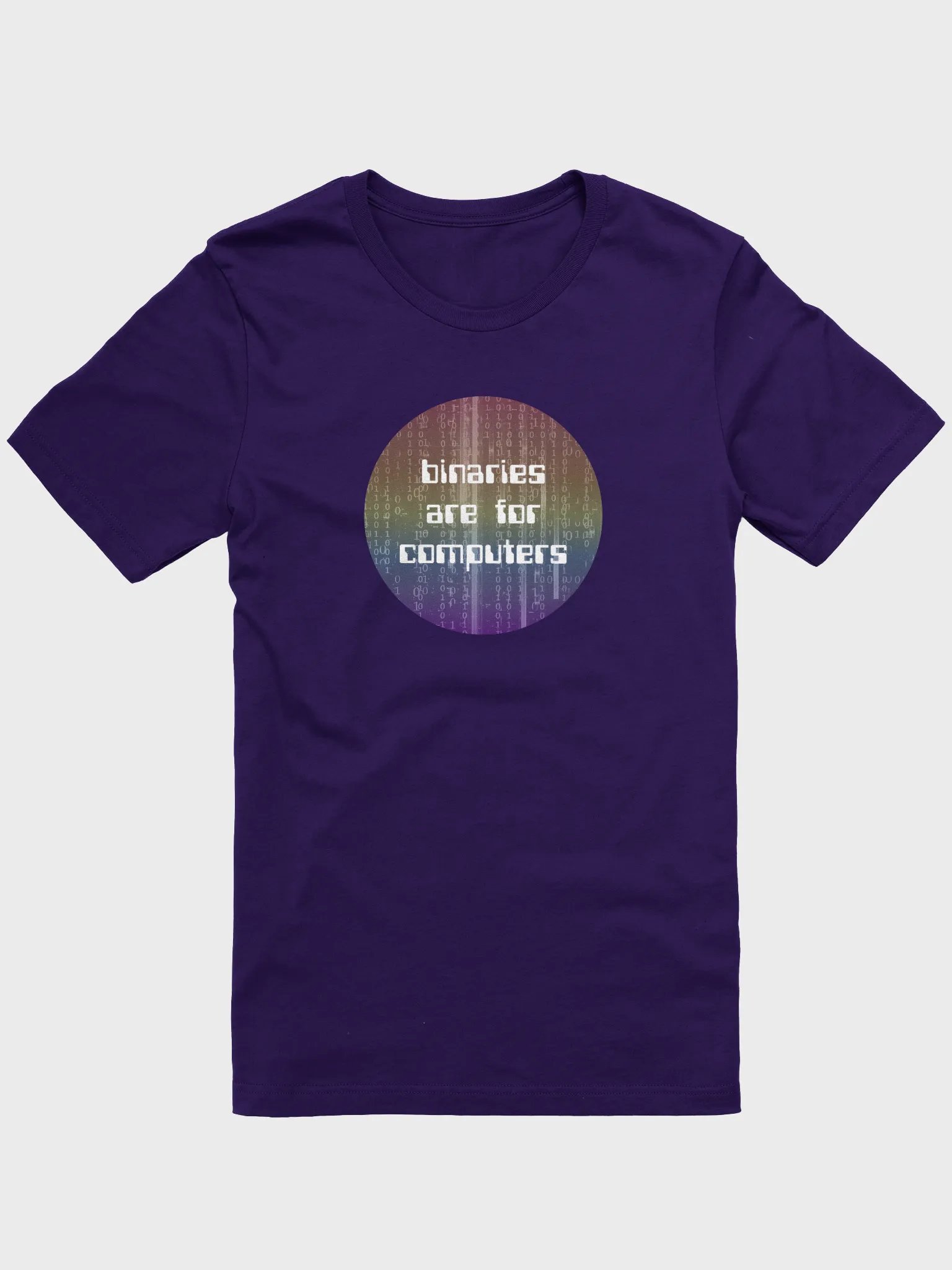 binaries are for computers xenogender t-shirt product image (1)