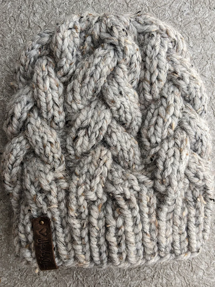 Chunky Cable Beanie Knitting Pattern product image (2)