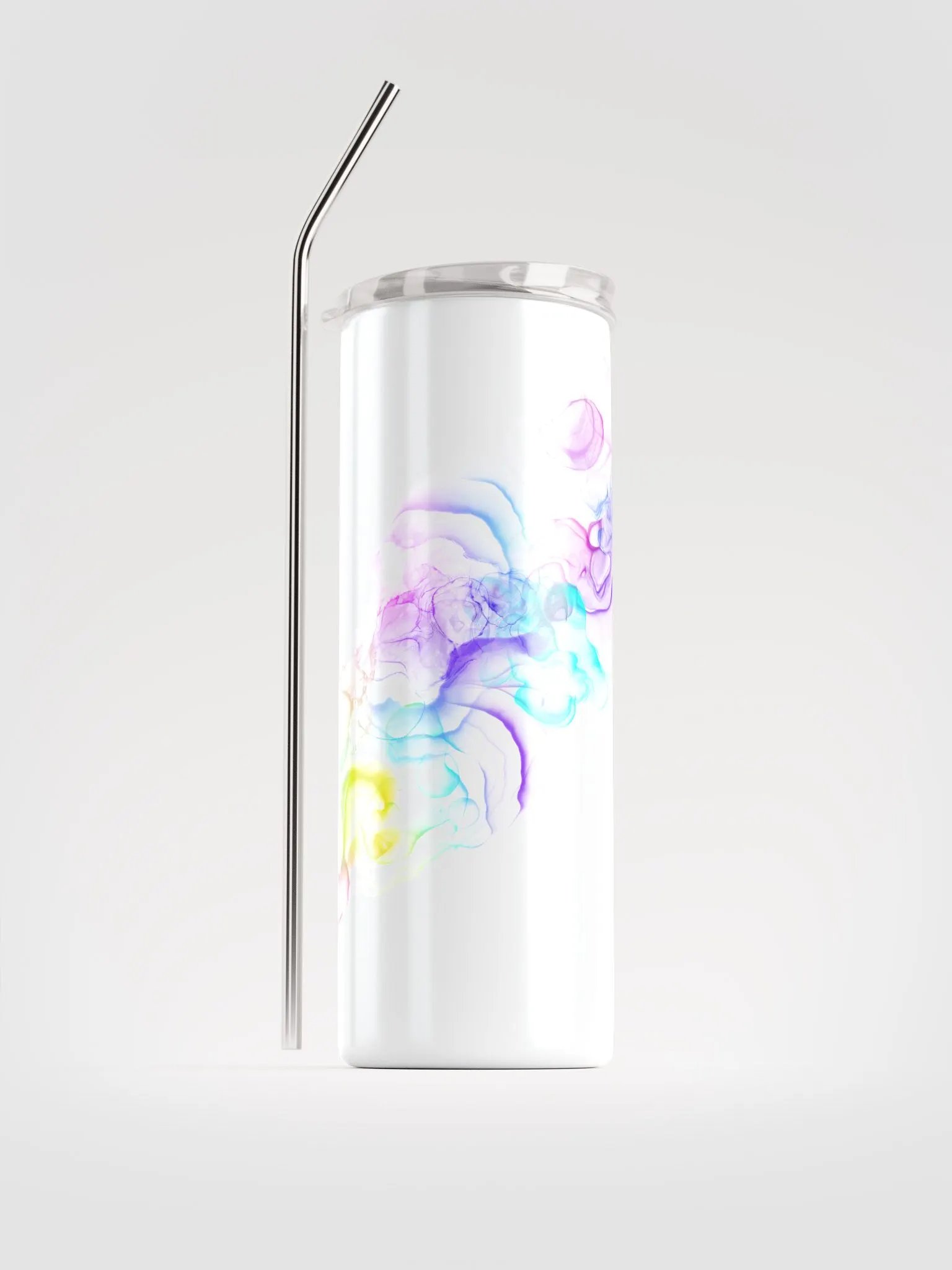 Gorgeous Neon Alcohol Inks Spiral 20-oz Tumbler in Black or White product image (2)