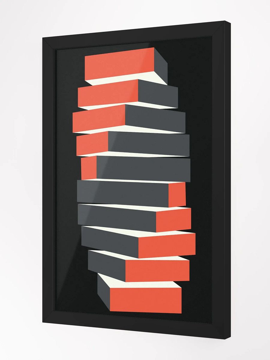 Dynamic Block Stack Matte Poster product image (14)
