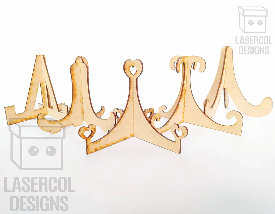 Easel Plate Stand Set 3 - Laser Cut Files product image (2)