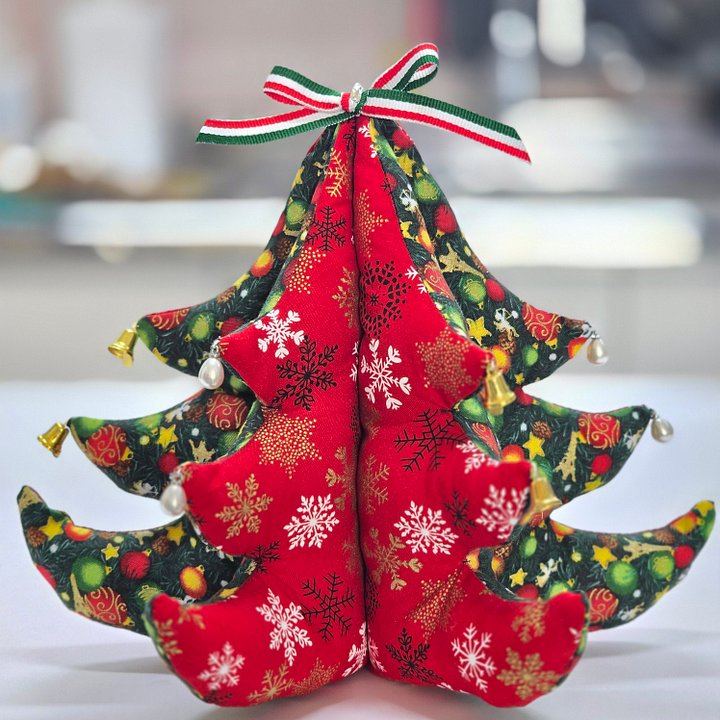[PDF] Fabric Christmas tree DIY full size print PDF file product image (1)