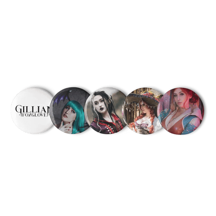 Gillian Foxglove Cosplay Buttons product image (1)