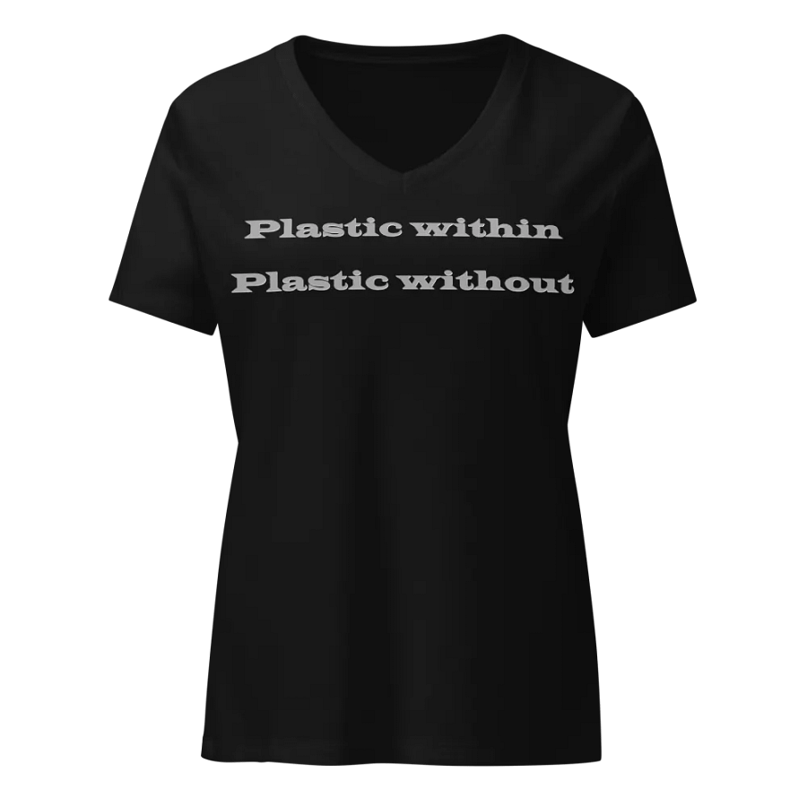 Plastic within Plastic with out Women's V-Neck T-Shirt product image (4)