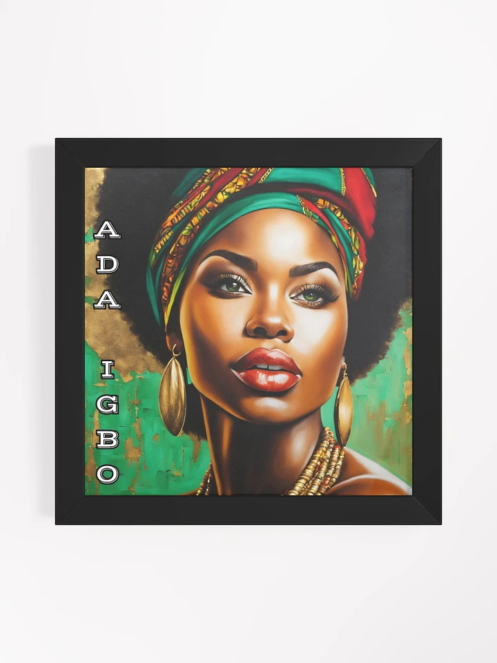 Ada Igbo: Cultural Elegance Framed Poster product image (1)