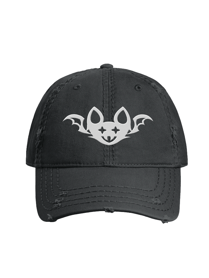 Embroidered Bat Distressed Dad Hat product image (1)