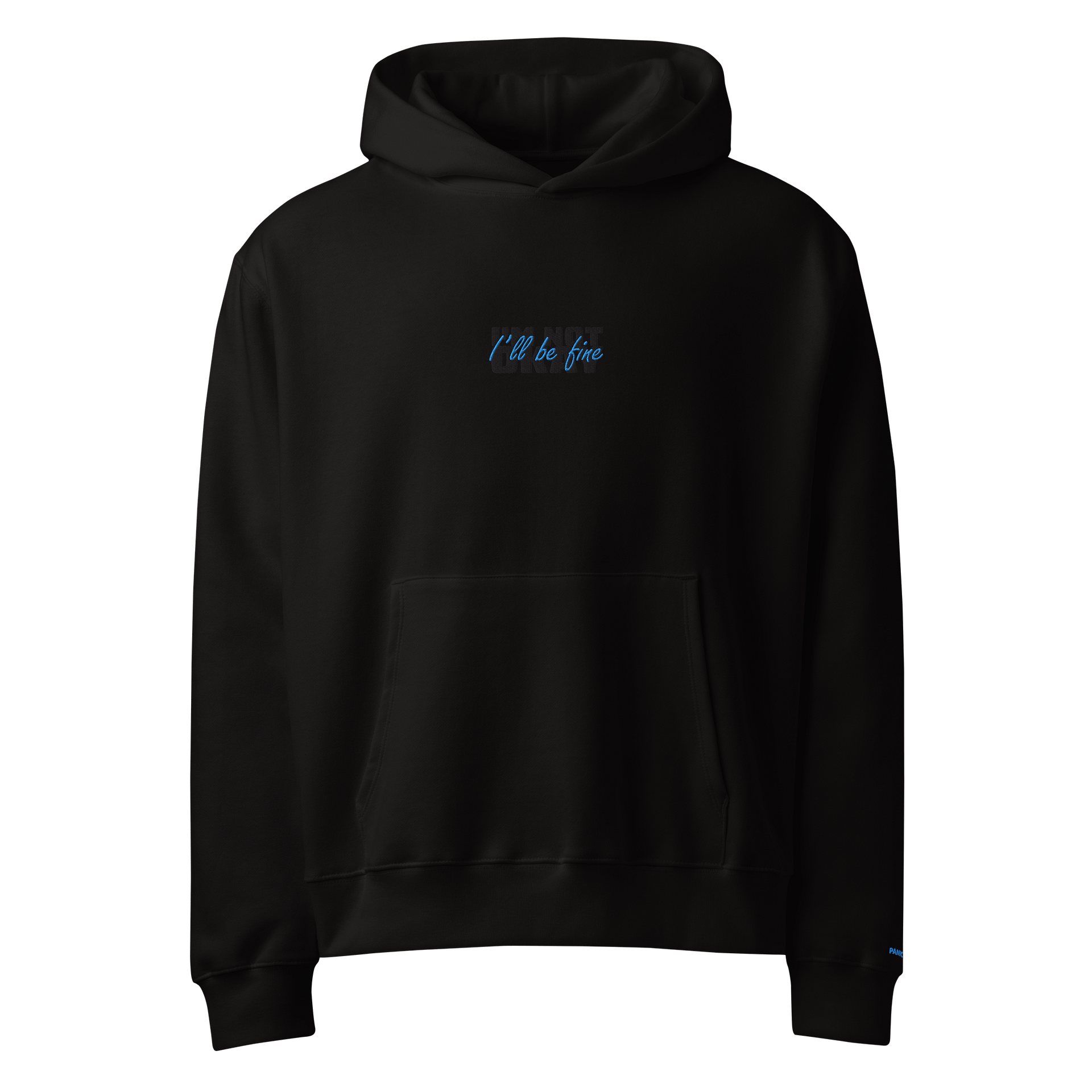 I'll be fine (I'm not okay) embroidered hoodie product image (1)