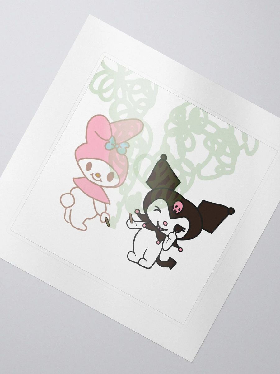 My Melody And Kuromi Sanrio Smoking Sticker product image (2)