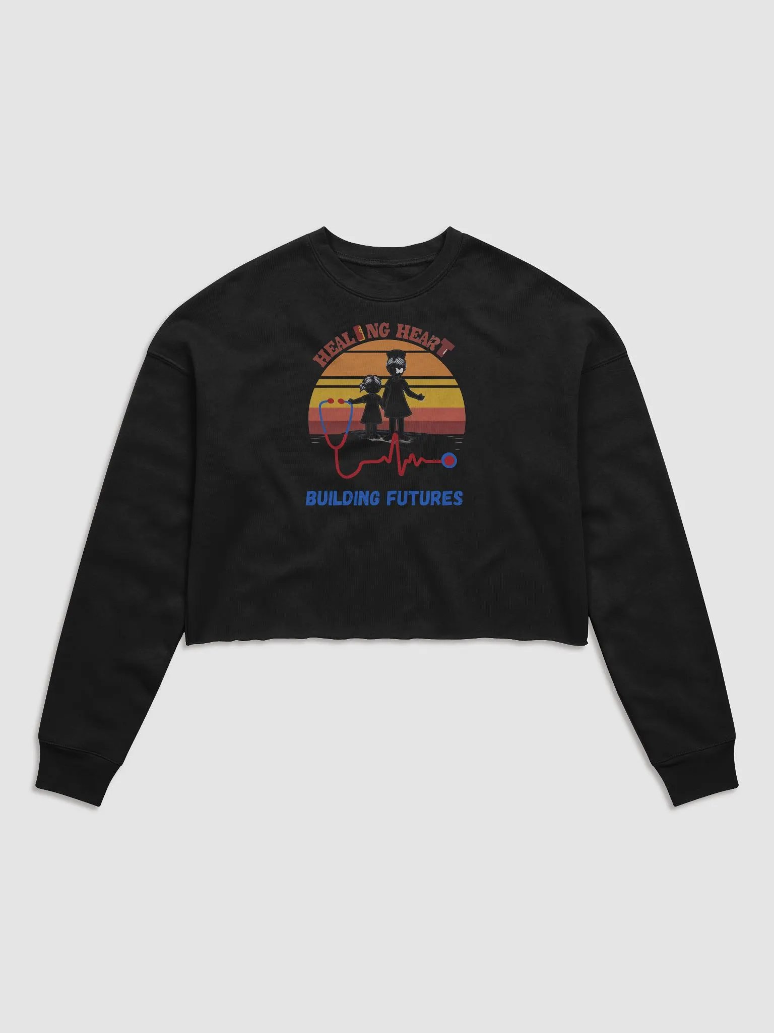 Healing Heart Nurse & Child Crop Sweatshirt product image (3)