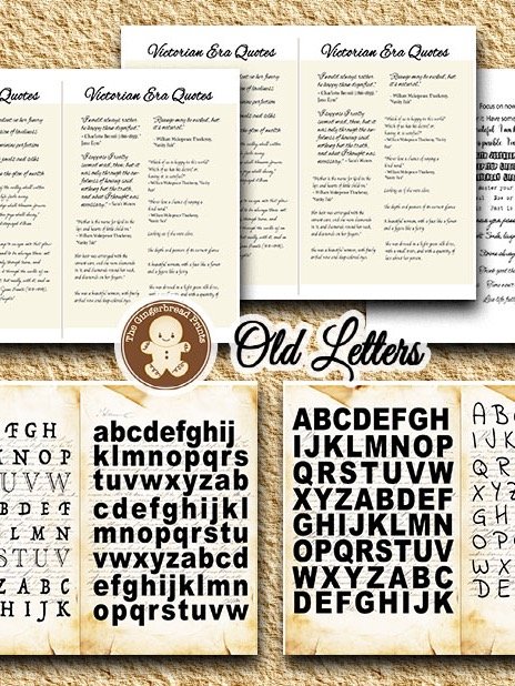 Old Letters Booklet Kit Digital Download product image (4)