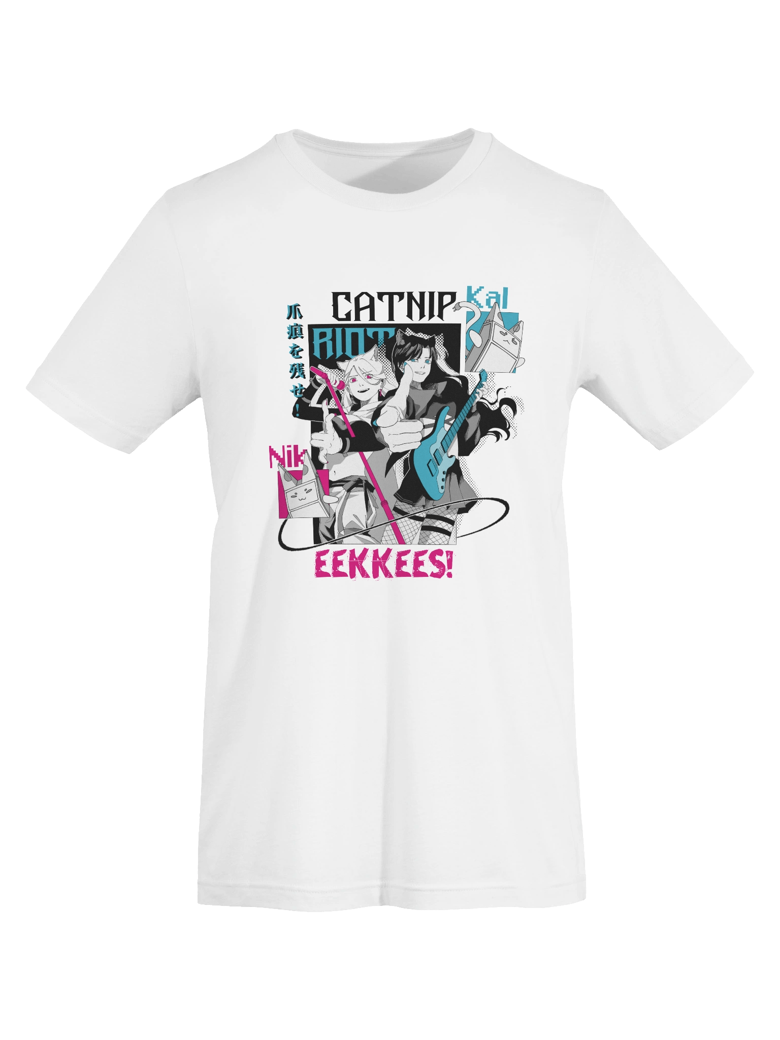 "CATNIP RIOT" Lightweight Tee [WHITE VARIANT] product image (7)