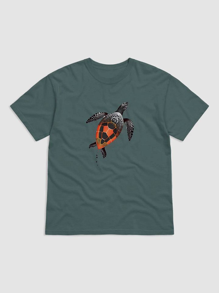Sea turtle with orange shell - dot art product image (9)