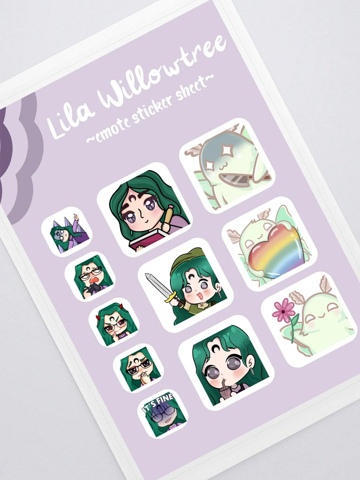 Emote Sticker Sheet product image (1)