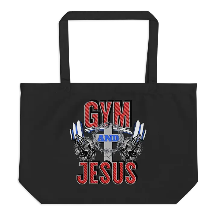 Gym and Jesus Weightlifting Eco Tote product image (1)