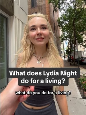 What does @lydia night do for a living? #whatdoyoudoforaliving #lydianight #newmusic #interview #nyc 