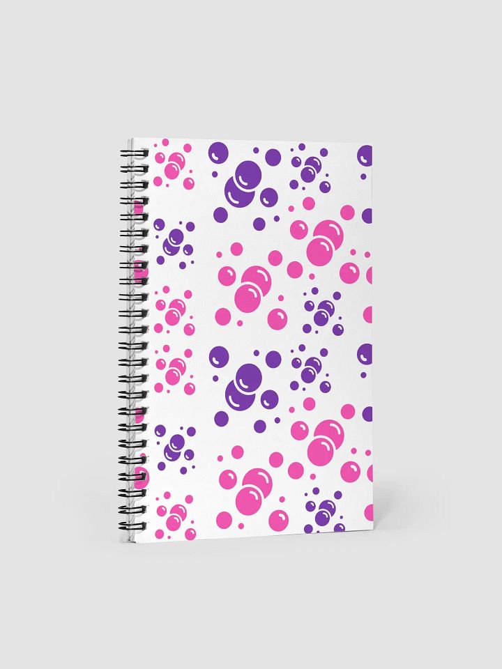 Purple And Pink Fizzles - Artistic Design Spiral Notebook product image (1)