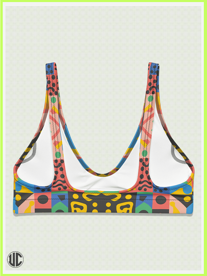 UnkoCon – Vivid Memphis Style Bikini Top product image (2)