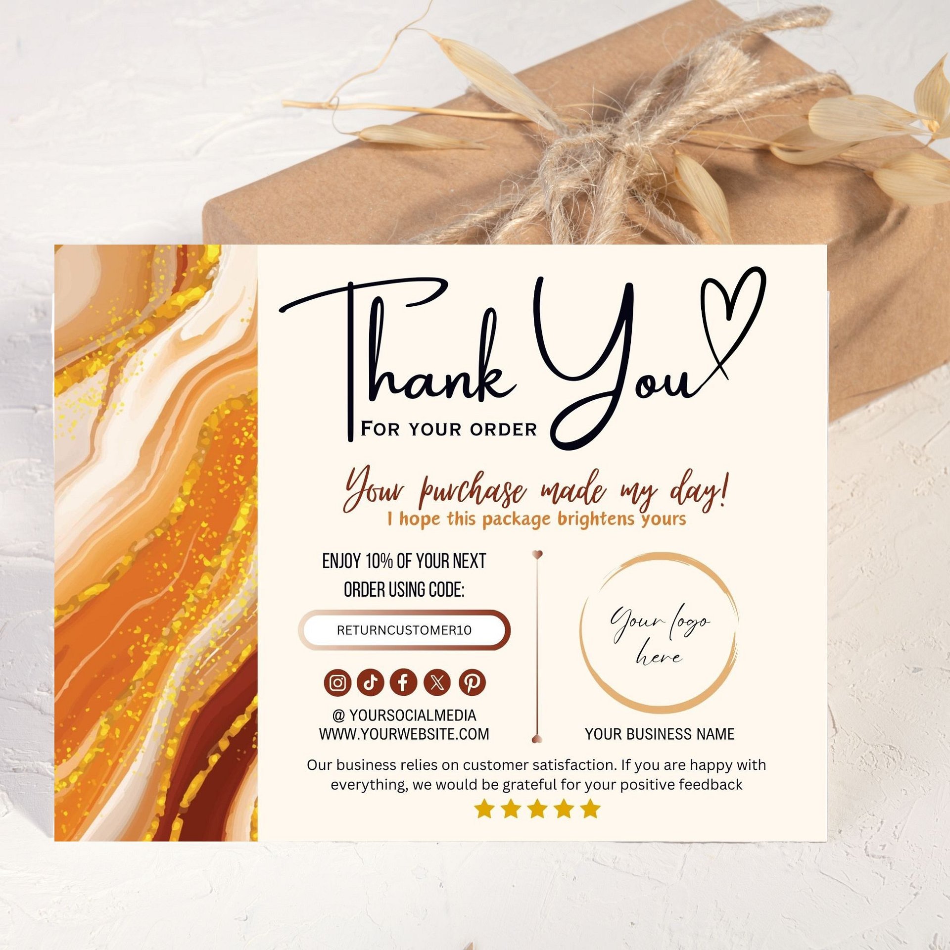 Phoenix - Thank You Card Template product image (3)