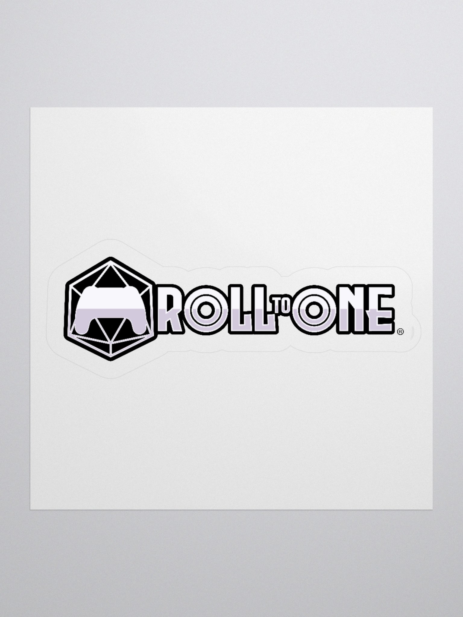 Roll to One Landscape Logo Sticker product image (1)