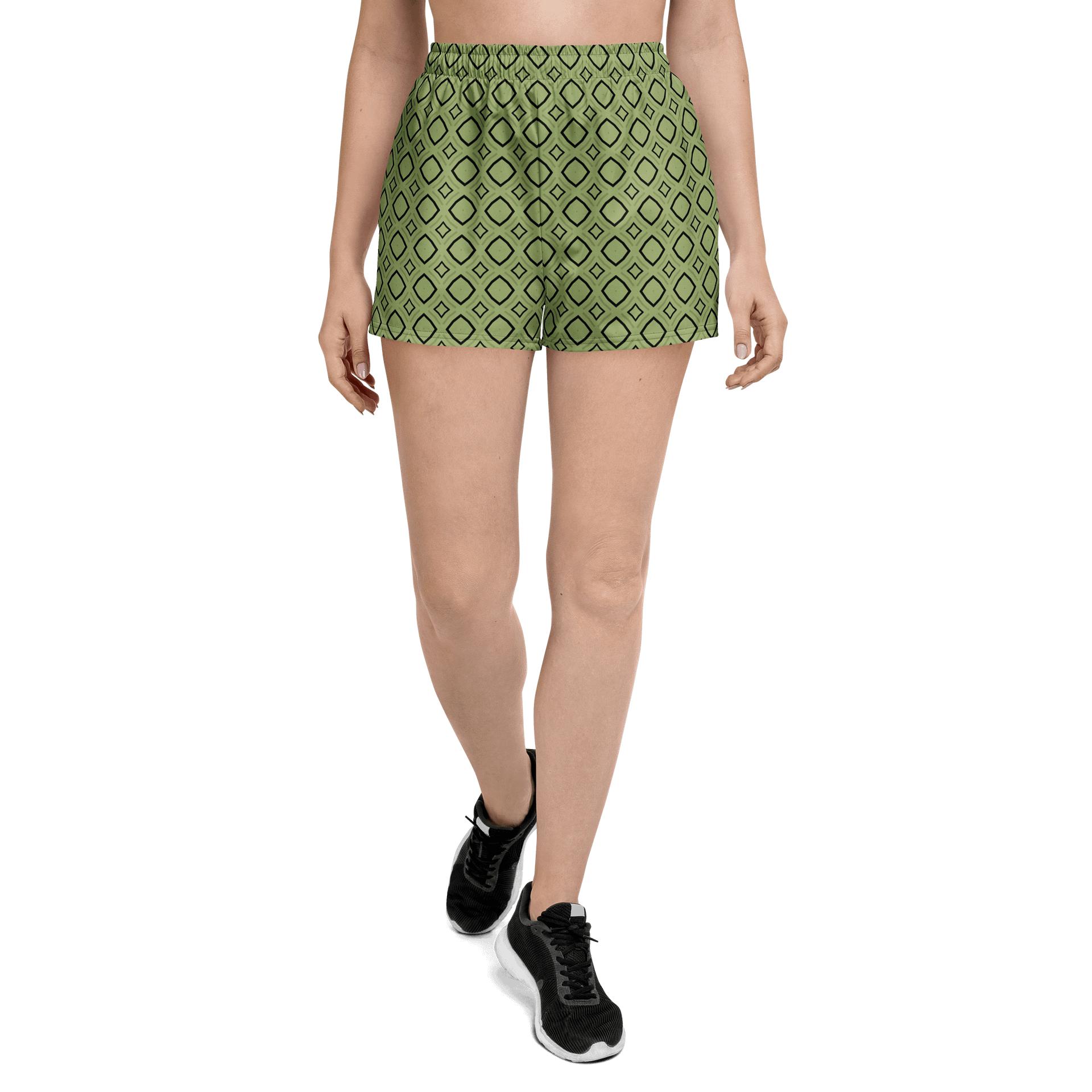 Bumble Delight Geometric All Over Print Unisex Athletic Shorts product image (1)