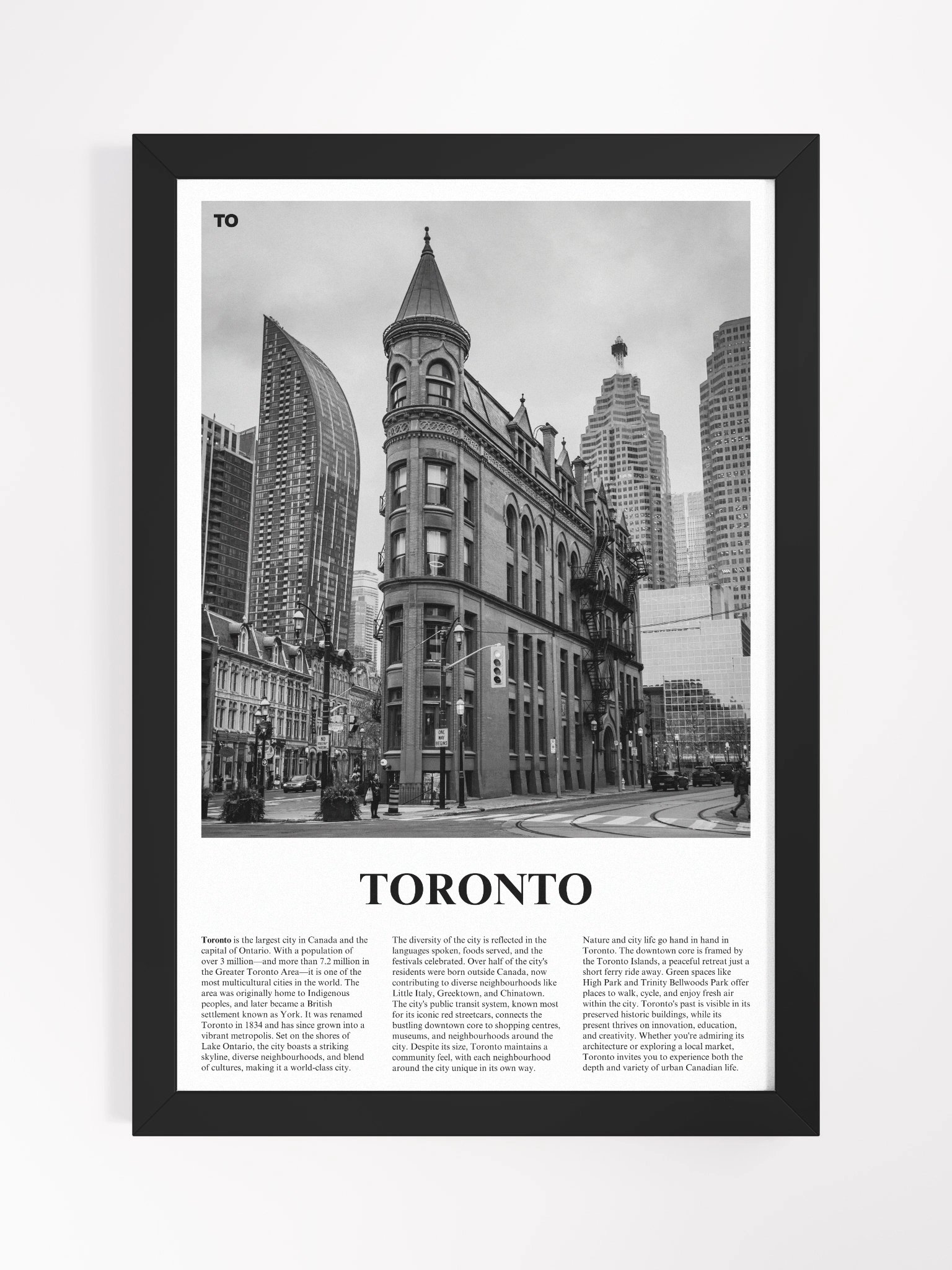 Toronto 05 Newspaper Poster | Framed product image (20)