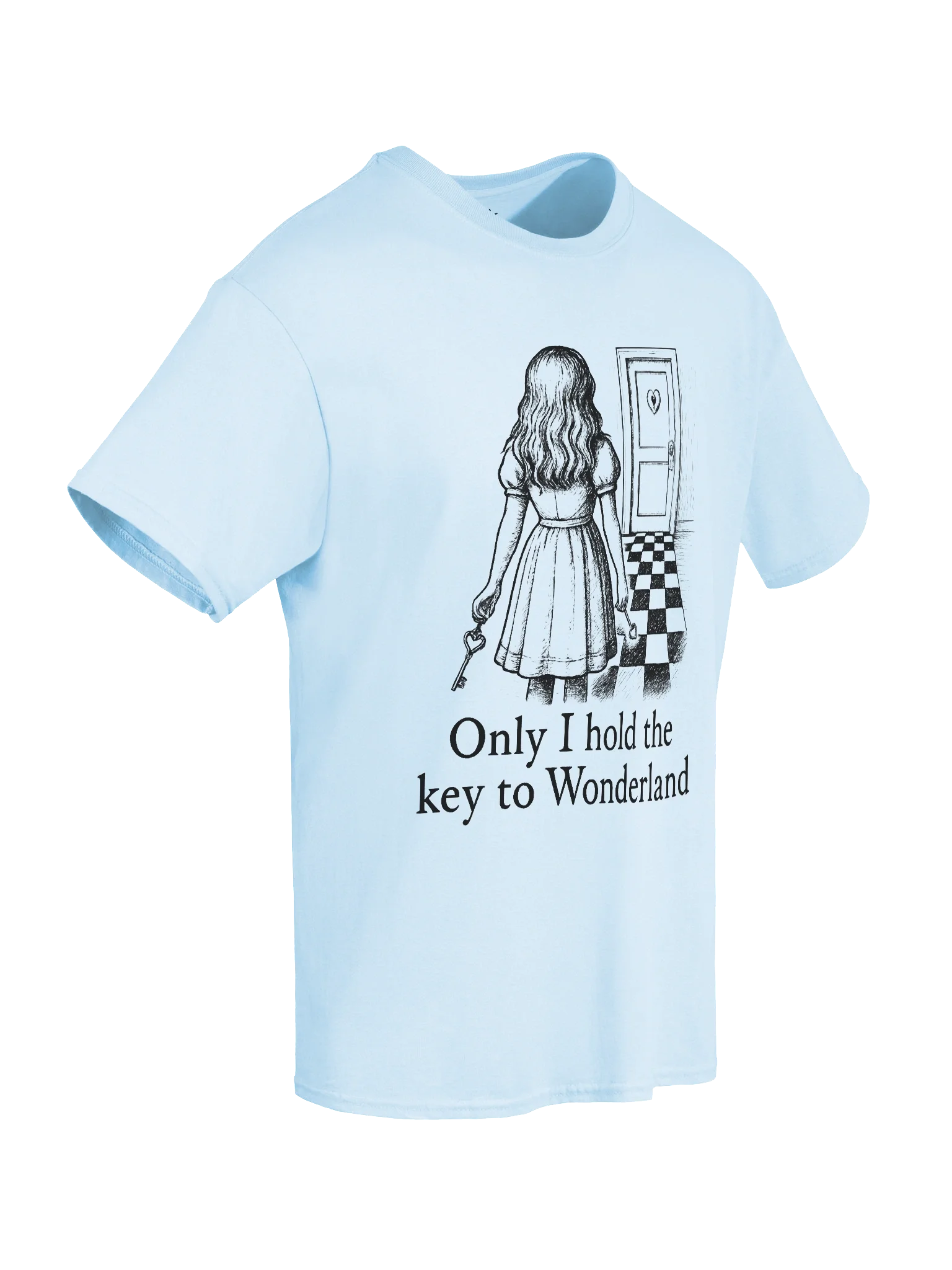 Golden Key Positive Self Affirmation Alice in Wonderland Boxy Fit Unisex T-Shirt product image (92)