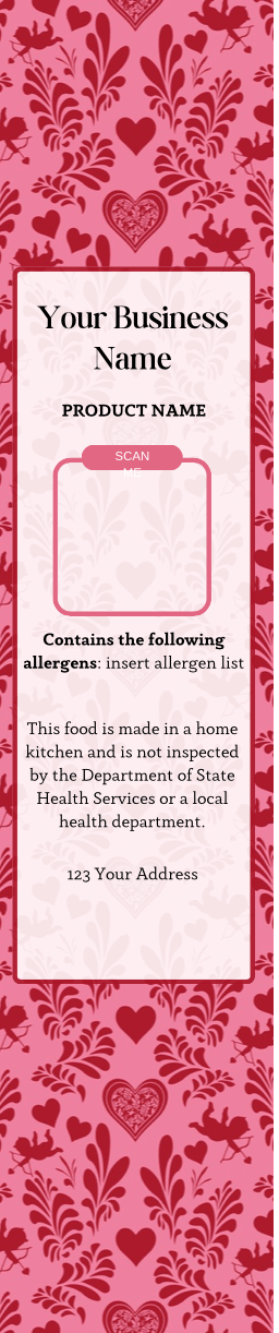 Lock and Key Love Mini Cake Tasting Label Templates product image (6)