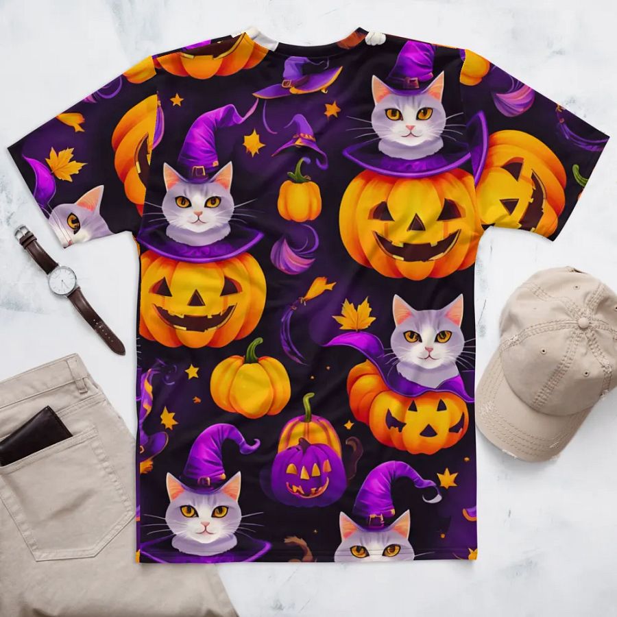 Cats Pumpkin Charade T Shirt product image (6)