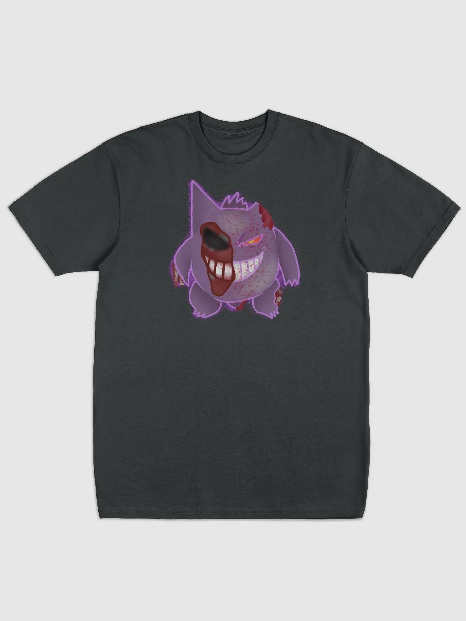 Zombie Gengar Cotton Heritage Men's Premium Heavyweight Tee product image (2)